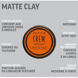 MATTE CLAY 85G - AMERICAN CREW