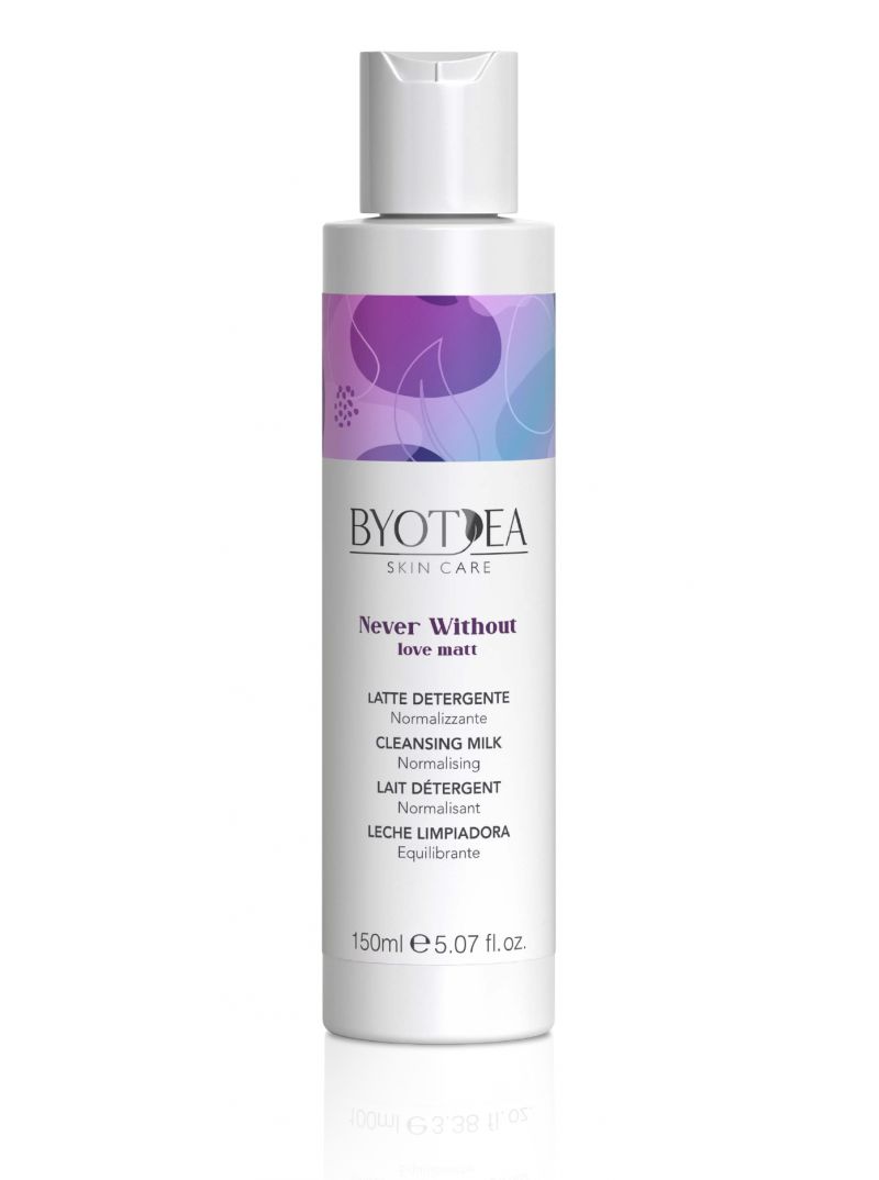 LAIT NETTOYANT NORMALISANT - GAMME NEVER WITHOUT LOVE MATT - BYOTEA