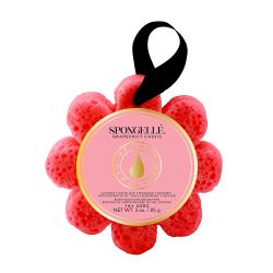 Spongellé Eponge fleur cassis pamplemousse 